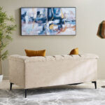 Nantes 2-Seater Fabric Sofa with 2 Cushions