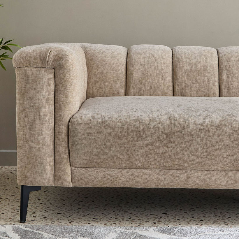 Nantes 2-Seater Fabric Sofa with 2 Cushions - Image 5