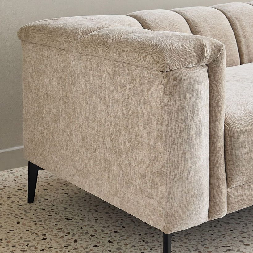 Nantes 2-Seater Fabric Sofa with 2 Cushions - Image 8