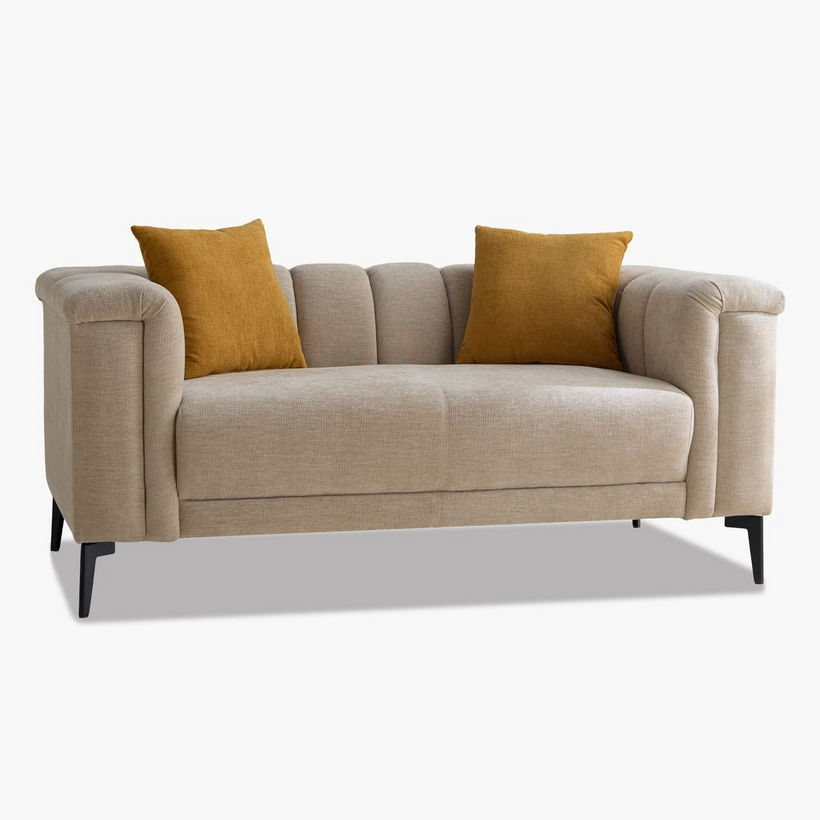 Nantes 2-Seater Fabric Sofa with 2 Cushions - Image 11