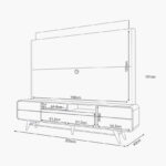 Diana Wall Unit for TVs up to 85 Inches