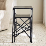 Vendra Dario 2-Piece Metal Casted Nesting Table Set
