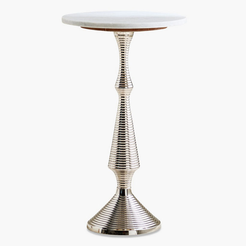 Cavon Hana Genuine Marble Top Accent Table - Image 6