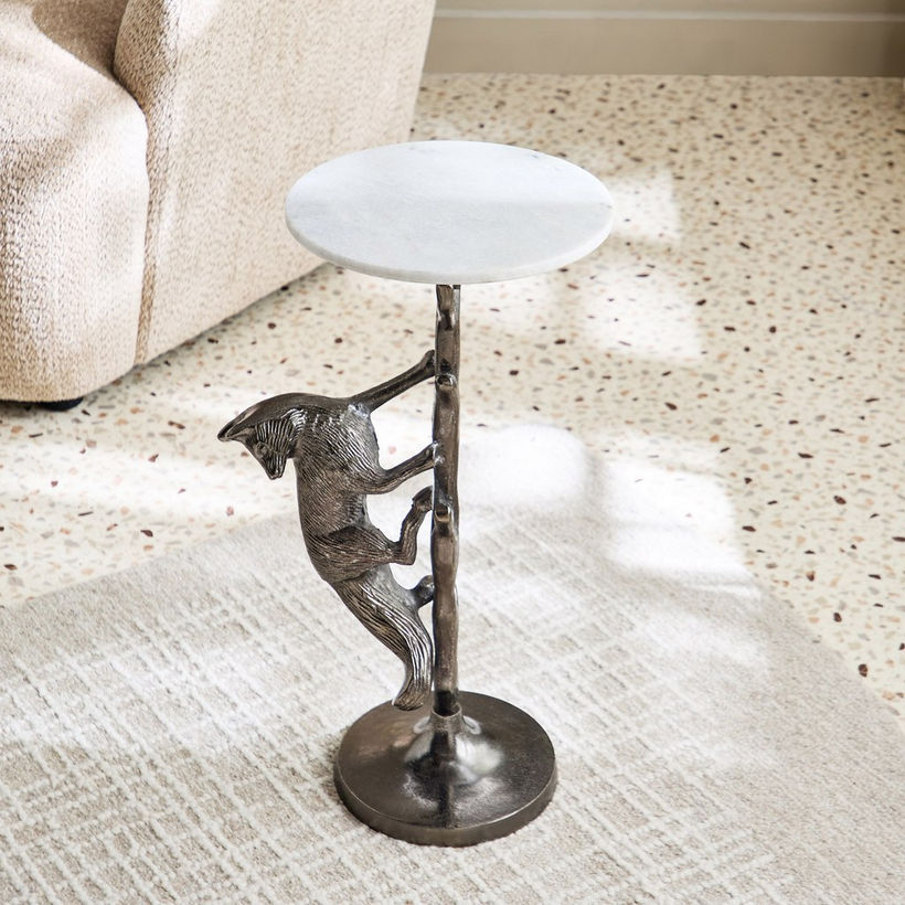 Cavon Nelson Genuine Marble Top Accent Table - Image 3