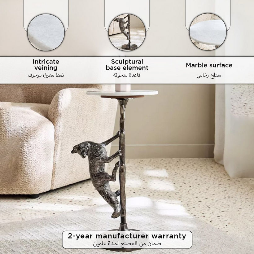 Cavon Nelson Genuine Marble Top Accent Table - Image 10