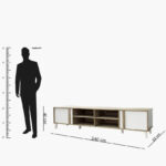 Alford 2.4 Meter TV Unit for TV up to 88 inches