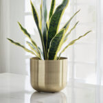 Avya Metal Round Planter with Rust Proof Coating - 19x19x17 cm