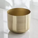 Avya Metal Round Planter with Rust Proof Coating - 19x19x17 cm