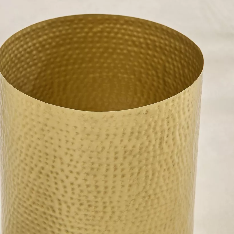 Avya Metal Hammered Planter with Base - 25x25x32 cm - Image 4