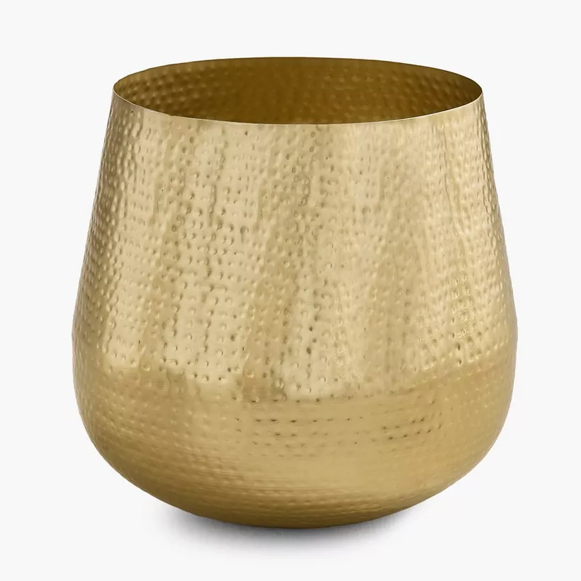 Avya Metal Hammered Conical Planter - 32x32x30 cm - Image 2