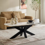 Vendra Paul Genuine Marble Top Coffee Table