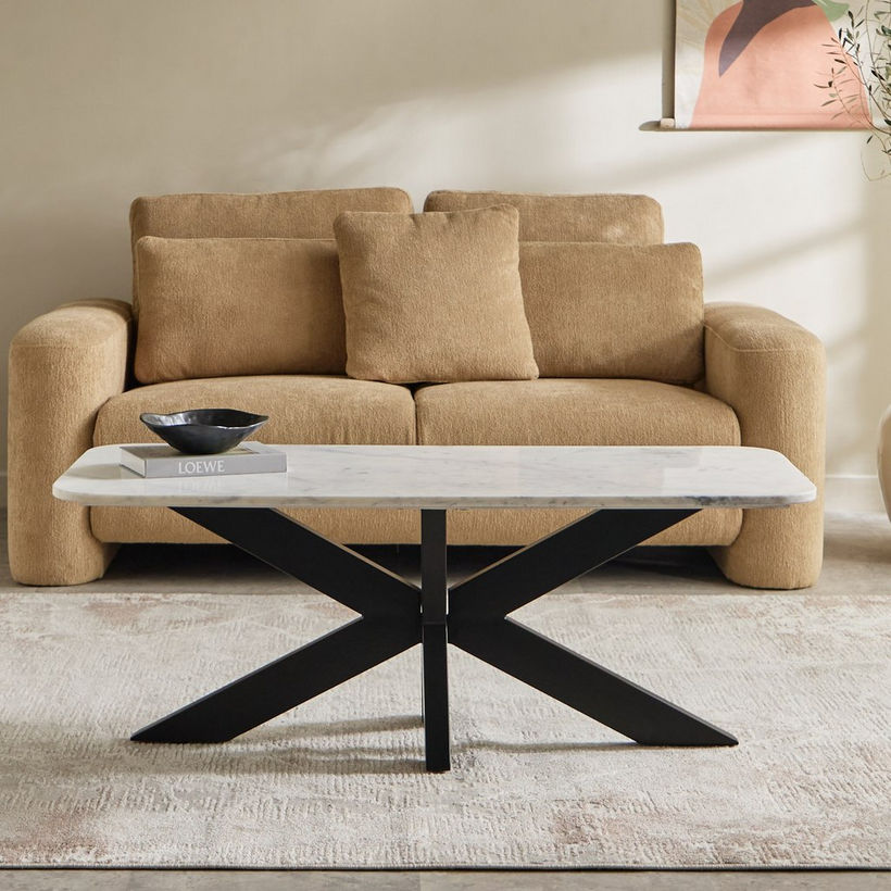 Vendra Paul Genuine Marble Top Coffee Table - Image 3