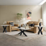 Vendra Paul Genuine Marble Top Coffee Table