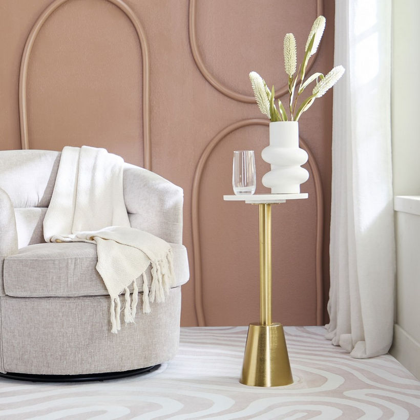 Cavon Joy Genuine Marble Top Accent Table - Image 6