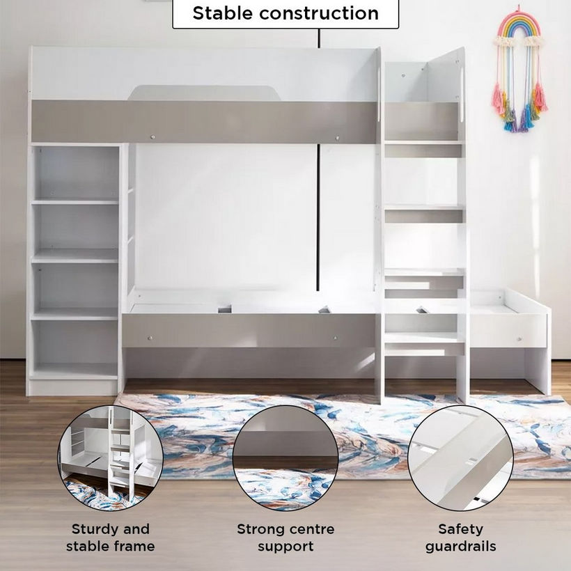 Halmstad Bunk Bed with Storage - 90x190 cm - Image 6
