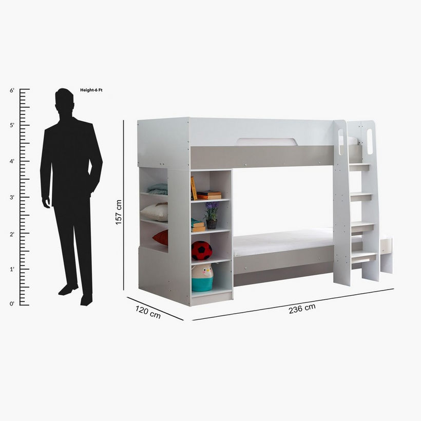 Halmstad Bunk Bed with Storage - 90x190 cm - Image 16