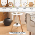 Movo Elga End Table with Shelf