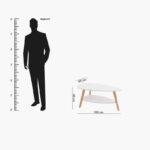 Movo Elga Coffee Table with Shelf