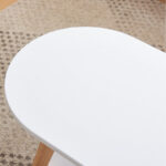 Movo Elga Oval Coffee Table with Shelf