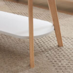 Movo Elga Oval Coffee Table with Shelf