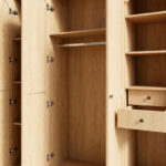 Movo Arcadia 3-Door Wardrobe with 2 Drawers and Storage Unit