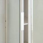 Liberty 6-Door High Gloss Wardrobe with 2 Drawers and Mirror