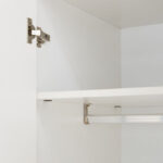 Liberty 6-Door High Gloss Wardrobe with 2 Drawers and Mirror