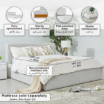 Liberty Upholstered Hydraulic Storage King Bed - 180x200 cm