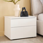Liberty 2-Drawers High Gloss Nightstand