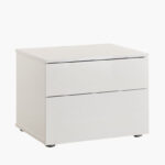 Liberty 2-Drawers High Gloss Nightstand