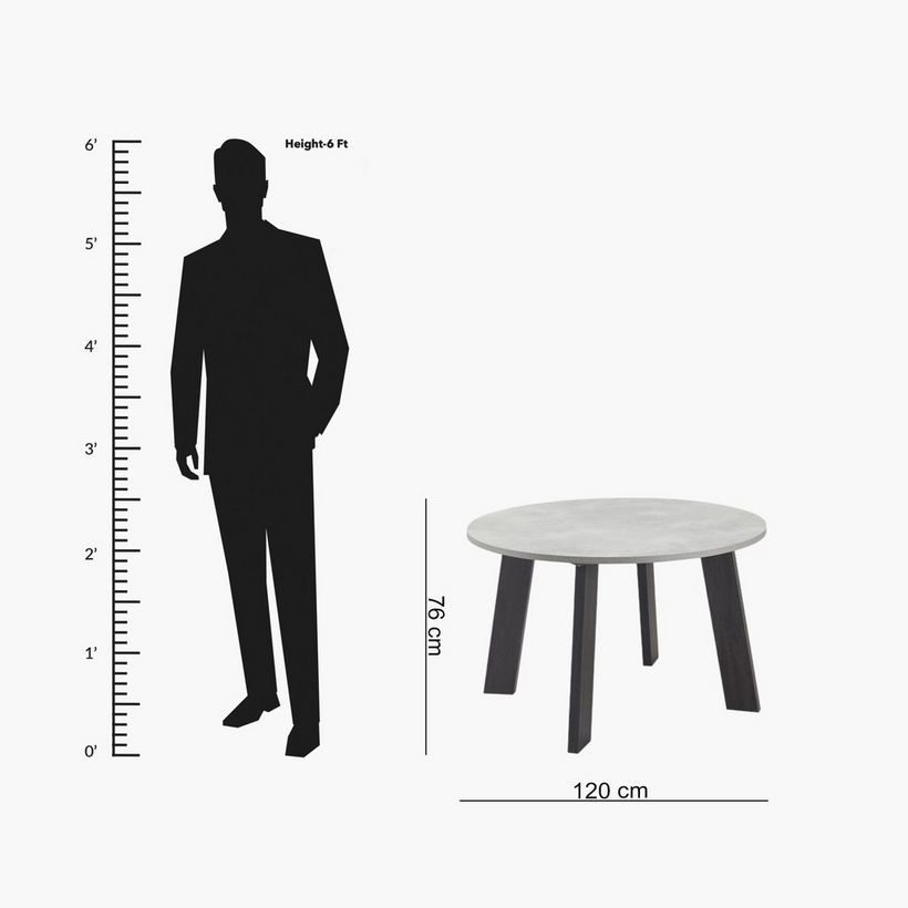 Cambridge NXT Round 4-Seater Dining Table - Image 2