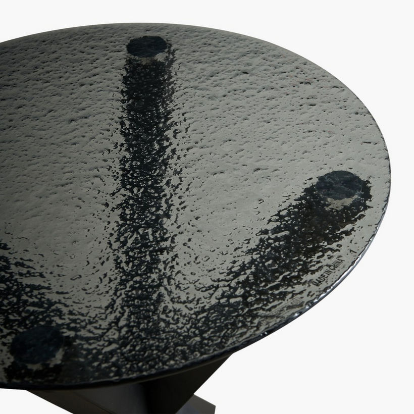Waver Textured Glass End Table - Image 7