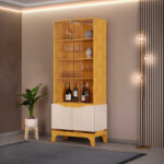 Nemo 4-Door Glass Curio Cabinet