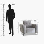 Europe Fabric Armchair Sofa