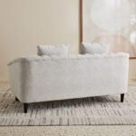 Zeta 2-Seater Fabric Sofa with 2 Cushions