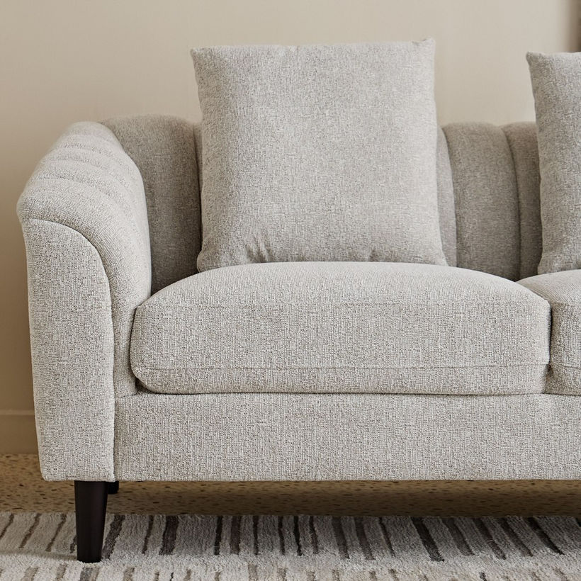 Zeta 2-Seater Fabric Sofa with 2 Cushions - Image 6