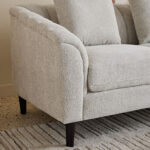 Zeta 2-Seater Fabric Sofa with 2 Cushions