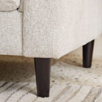 Zeta 2-Seater Fabric Sofa with 2 Cushions