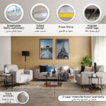June 2-Seater Fabric Sofa