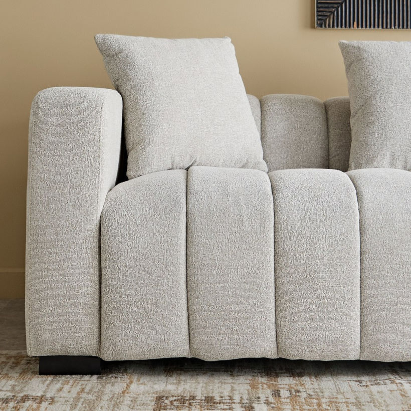 Meadow 3 Seater Fabric Sofa w/ 3 Cushions - Image 6