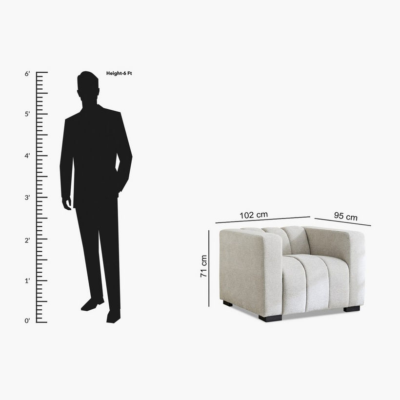 Meadow Fabric Armchair Sofa - Image 11