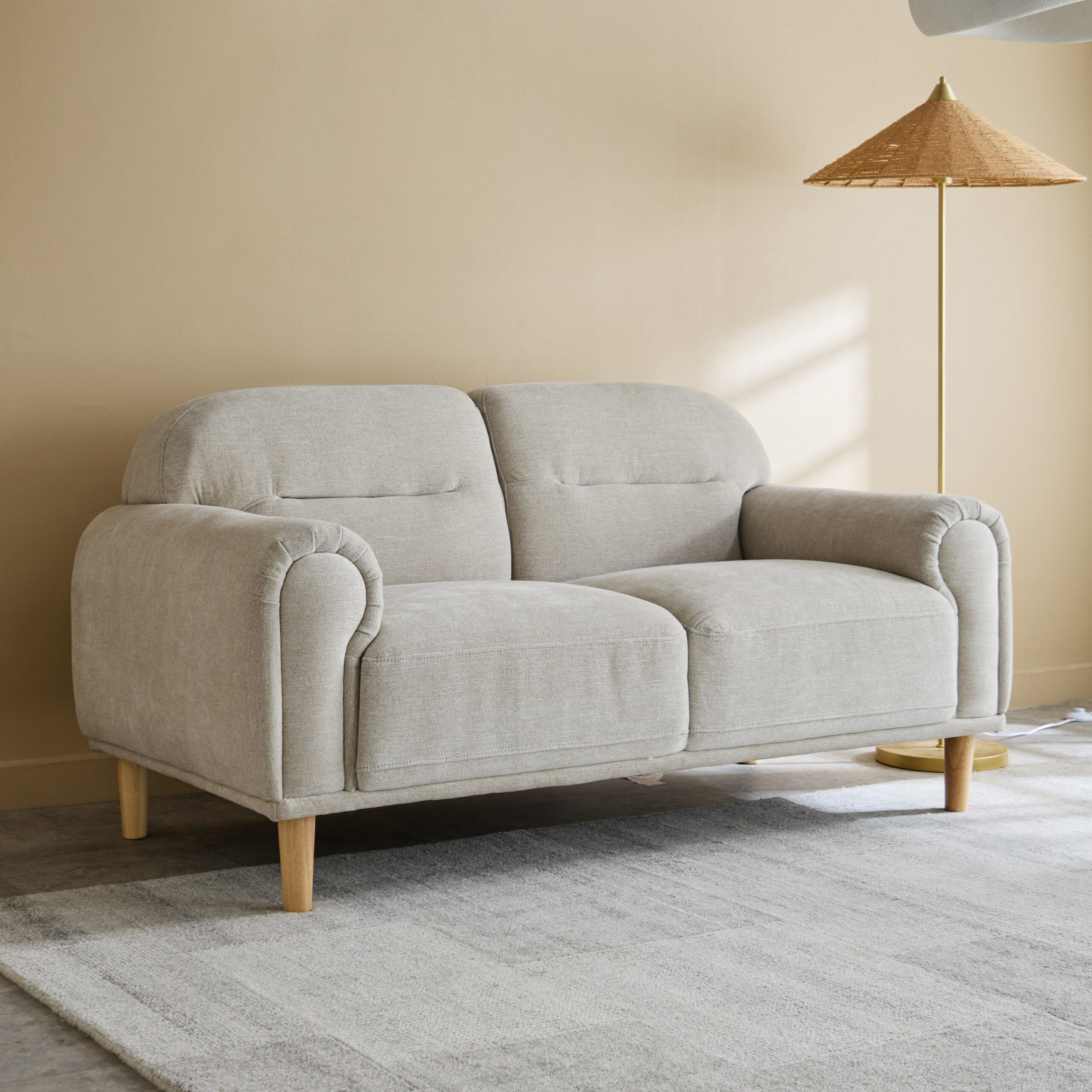 Delta 2-Seater Fabric Sofa