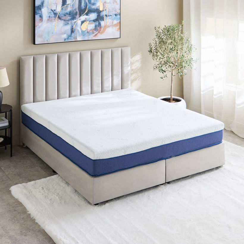 iSleepLuxe iCooltex Cool Gel Pro Visco Memory Foam Pocket Spring Mattress - 180x200x25 cm - Image 3