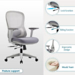 Tesser Office Chair with Sliding Seat and 3D Armrest