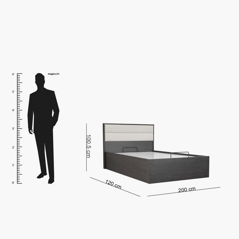 Scott Hydraulic Twin Storage Bed - 120x200 cm - Image 13