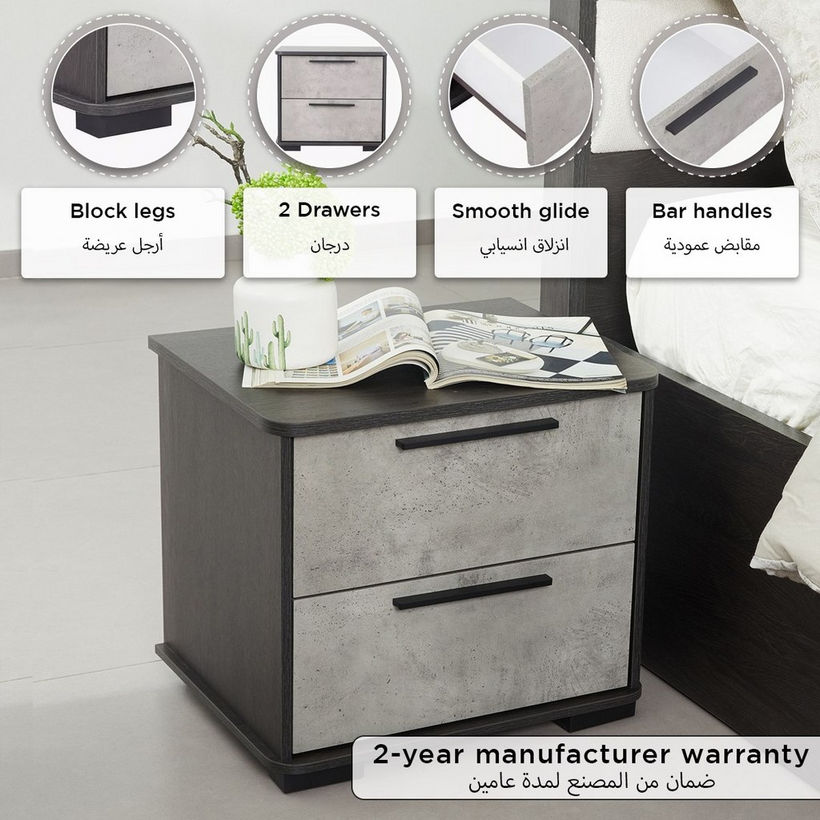 Scott 2-Drawer Nightstand - Image 9