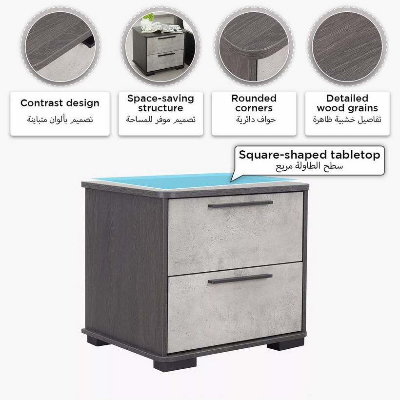 Scott 2-Drawer Nightstand - Image 10
