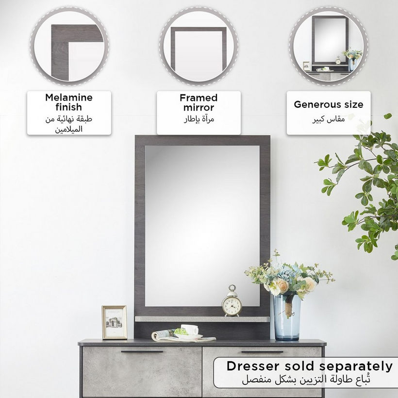 Scott Mirror for Dresser with Shelf - Image 7