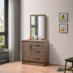 Movo Oasis 1-Door 3-Drawer Dresser with Mirror
