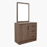 Movo Oasis 1-Door 3-Drawer Dresser with Mirror